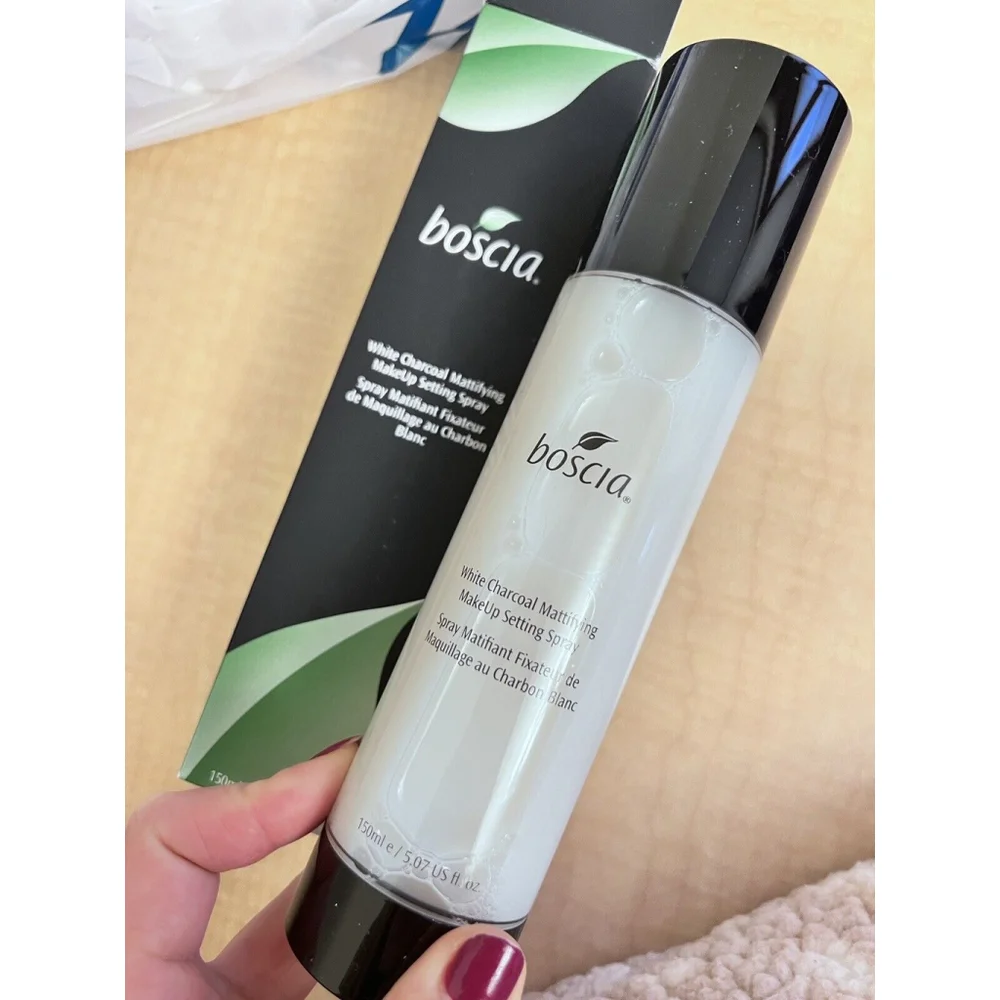 BOSCIA WHITE CHARCOAL Mattifying Makeup Setting Spray 5.0oz/150ml NIB